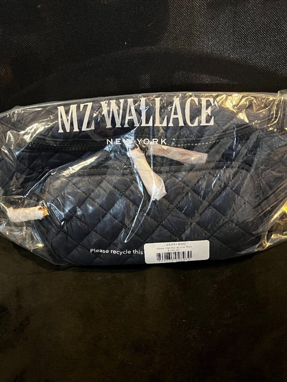 NWT MZ Wallace Dawn Metro Sling Bag Navy